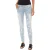 Lange denim broek met gescheurd effect en smalle zomen 10DBF0115 vrouw