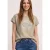 Street One Dames Shirt met hangende schouder en artwork in Beige