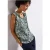 Street One Dames Blousetop met print en ruches in Blauw