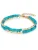 Lulu & Jane Armband  turquoise / goudgeel