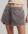 Superdry Vrouwen S Logo Velours Short Grijs