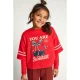 LOOXS little oversized longsleeve met tekst – rood