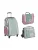 HABA Tas ‘ Schranktrolley 4 Rollen, Trolleytasche und Kulturbeutel ‘  groen / rosa