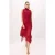 TRENDYOLMİLLA Dames Bordeaux Effen Midi Mouwloos Asymmetrisch Jurken