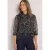 Chiffonblouse met lange mouwen en strikdetail