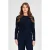 LOVE2WAIT aansluitende zwangerschaps longsleeve – marineblauw