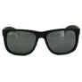 Ray-Ban Zonnebril Justin 4165 622/6G Rubber Zwart Grijze Spiegel
