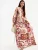 Hiccup Jurk  beige / donkerlila / pink / lichtroze
