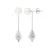 Hangers van oorbellen witte cultuur kralen 6-7 mm Crystal White Silver 925 – Pure Crystal