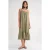 Midi Musselinen Jurk met Ruffle Detail