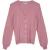EsQualo Cardigan Basic V-neck Vintage Rose