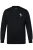Men Plus Sweatshirt  zwart / wit