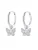 Hey Happiness Oorbellen ‘Butterfly Whisper’  zilver