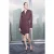 TRENDYOLMİLLA Dames Bruin Effen Kort / Mini Lang Casual Blousejurk Jurken
