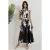 Floral Tippet Maxi-jurk