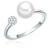 Valero Pearls Ring  zilver / wit / parelwit