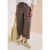 3/4 Wide Legs broek in seersucker kwaliteit