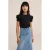 WE Fashion T-shirt zwart