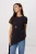 TRENDYOLMİLLA Dames Zwart Effen Kort Regular fit Blouses