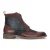 Justin Reess Heren Bruine Leren Marineblauwe Tweed Oxford Schoenen – Teddy