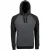 SOLS Unisex Seattle Hoodie voor volwassenen (Zwart/Charcoal grijs gemêleerd)