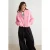 TRENDYOLMİLLA Dames Donkerblauw Effen Lang Oversized Sweatshirts
