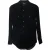 Saint Laurent overhemd met knoopsluiting in zwart fluweel