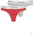 Calvin Klein Thong 2-pack Punch Pink/grey Heather