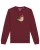 Watapparel Sweatshirt ‘ Vogel ‘  gemengde kleuren / bourgogne