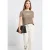 Street One Dames Shirt met tekst artwork in Bruin