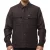 Lyle & Scott effen sedimentbruin overshirtjack
