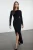 TRENDYOLMİLLA Dames Zwart Effen Maxi Lang Avond / Dagelijks Bodycon Jurken