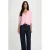 Morgan gebreid vest met wol – lichtroze