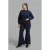 Mat Fashion Plus Size flared tregging – donkerblauw