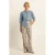 Expresso wide leg high waist casual broek multi