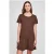 Urban Classics Ladies Valance Tee Dress Brown