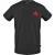 Aquascutum Heren Contrast Logo Crew Neck T-Shirt (Zwart)