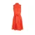 Diane Von Furstenberg Harmony Lepic jurk in oranje rayon