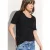 Cecil Dames T-shirt in effen kleur in Zwart