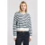 America Today gestreepte sweater marineblauw