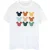 Disney Dames/Dames Mickey Mouse Hoofden Vierkant Katoenen Vriendje T-shirt (Wit)