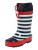 PLAYSHOES Regenlaarzen ‘Maritim’  donkerblauw / rood / wit