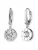 DKNY Oorbellen  zilver / transparant