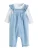 Next Tuinbroek  blauw denim / oranje / wit