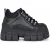 Buffalo Dames Chunky Platform Zwarte Gothic Enkellaarsjes – Gospher Hike-Lo