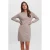 VERO MODA gebreide jurk VMDOFFY van polyester zand
