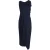 Roland Mouret midi-jurk van polyester in marineblauw