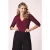 Topvintage exclusive ~ Darla top in bordeauxrood