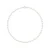 Rank ketting PRINCESS zoetwaterparels 6-7 mm ronde witte luxe witte gouden gesp