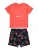 Lindex Set  ecru / navy / koraal